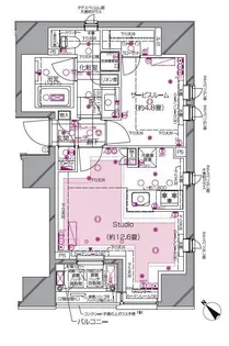 ピアース銀座8丁目【2階】の間取り