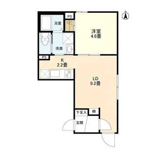 ウェルスクエア多摩川矢口【3階】の間取り