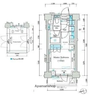 パークリュクス蒲田一丁目【1階】の間取り