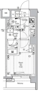 プレミアムキューブ品川戸越【2階】の間取り