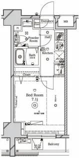 ラフィスタ川崎【3階】の間取り