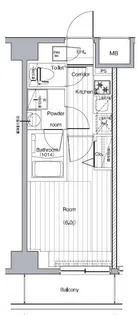 プレミアムキューブG西大井【6階】の間取り