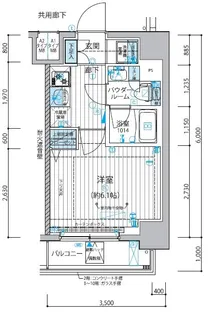 メインステージ戸越銀座【303号室号室】の間取り