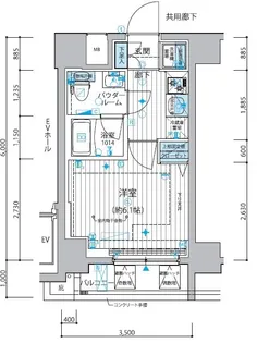 メインステージ戸越銀座【3階】の間取り