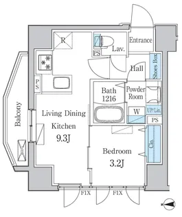 オーキッドレジデンス三ノ輪【10階】の間取り