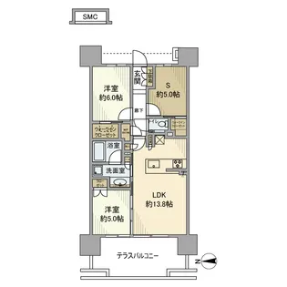 シティテラス品川イースト【3階】の間取り
