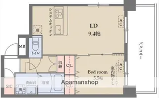 DELCCS梅屋敷【6階】の間取り