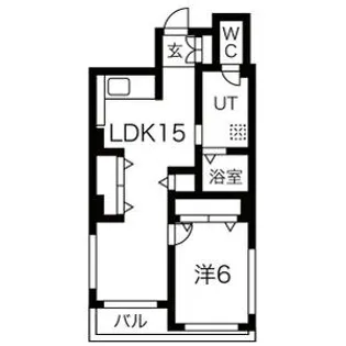 築地アウルビル【5階】の間取り