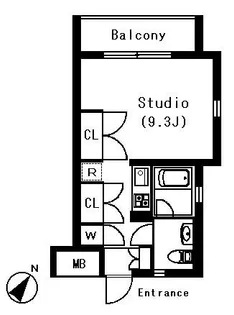 ラティエラ白金高輪【205号室号室】の間取り