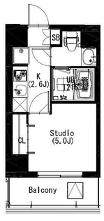 エスティメゾン戸越【2階】の間取り