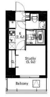 エスティメゾン戸越【203号室号室】の間取り