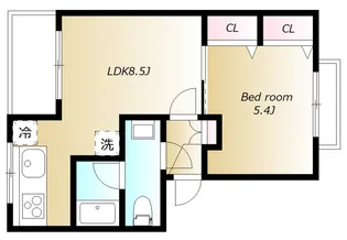 西山花園【105号室号室】の間取り