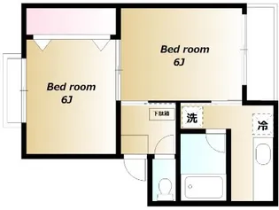 西山花園【106号室号室】の間取り