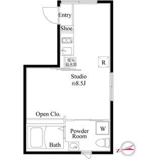 アンベリール御徒町【1階】の間取り