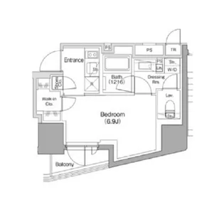 1Kの間取り画像