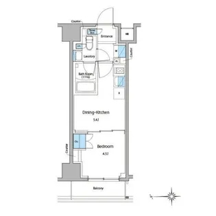 ルフォンプログレ門前仲町マークス【8階】の間取り