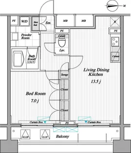 レジディア錦糸町II【10階】の間取り