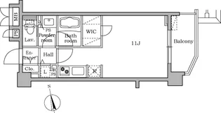 レジディア大井町Ⅱ【9階】の間取り