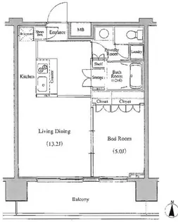 レジディア錦糸町【6階】の間取り