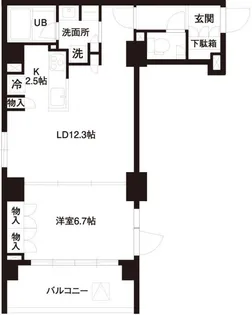 レジディア白金高輪【3階】の間取り