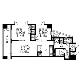 チェスターコート御茶ノ水【11階】の間取り