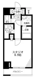 レジディア九段下【4階】の間取り