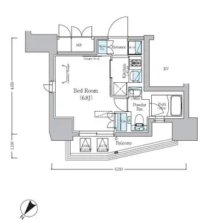 アーバネックス旗の台【6階】の間取り
