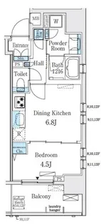 レジディア大手町北【12階】の間取り