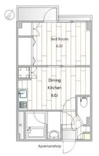 ベルモント北馬込【2階】の間取り