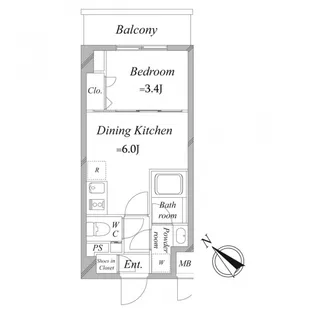 レジディア下丸子プレイス【3階】の間取り