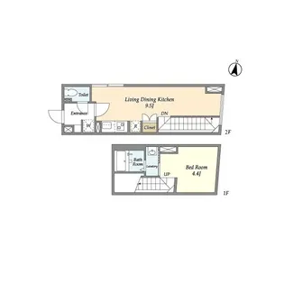 コンフォリア本駒込一丁目【2階】の間取り