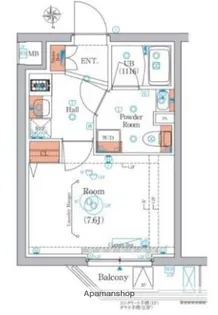 エストゥルース羽田【2階】の間取り