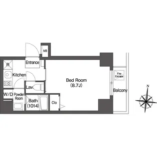 エスタート両国【6階】の間取り