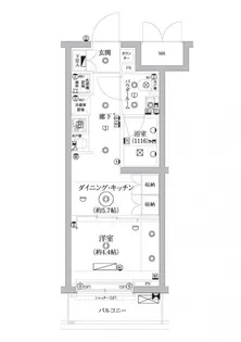 セジョリ鵜の木【2階】の間取り