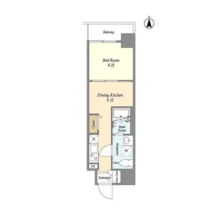 プライマル西大島駅前【0903号室】の間取り