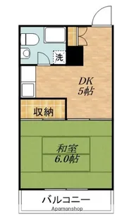 秀峰ハイツ【2階】の間取り