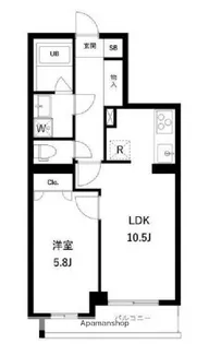 アーバンパーク蒲田南Ⅰ【4階】の間取り