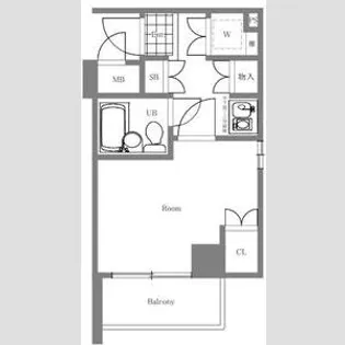 メインステージ大森海岸【4階】の間取り
