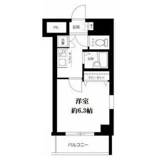 スカイコート・ヴィーダ五反田ウエスト【7階】の間取り