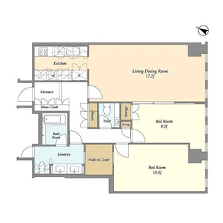 プルデンシャルタワーレジデンス【36階】の間取り