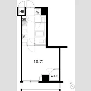 ケーディーエックスレジデンス豊洲【6階】の間取り