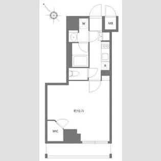 ケーディーエックスレジデンス豊洲【4階】の間取り