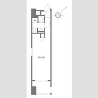 ジオーブルミナス【7階】の間取り