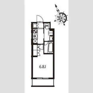 アジールコート東大井【3階】の間取り