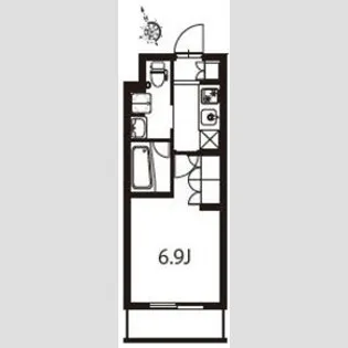 アジールコート東大井【3階】の間取り
