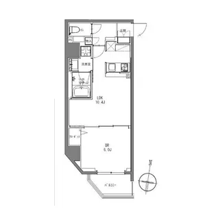 LA DOUCEUR大森山王【5階】の間取り