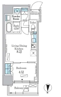 パークアクシス錦糸公園【13階】の間取り