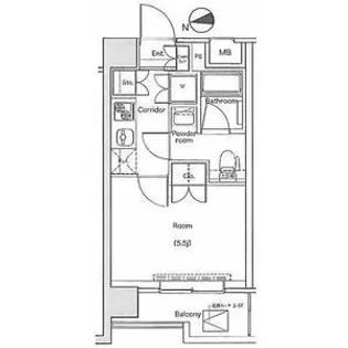 プレミアムキューブ大森デュー【3階】の間取り