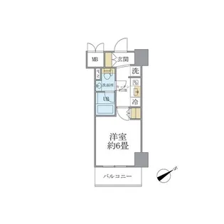 レスピール川崎【7階】の間取り