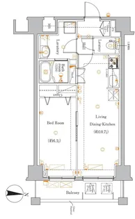 シャルム亀戸【6階】の間取り
